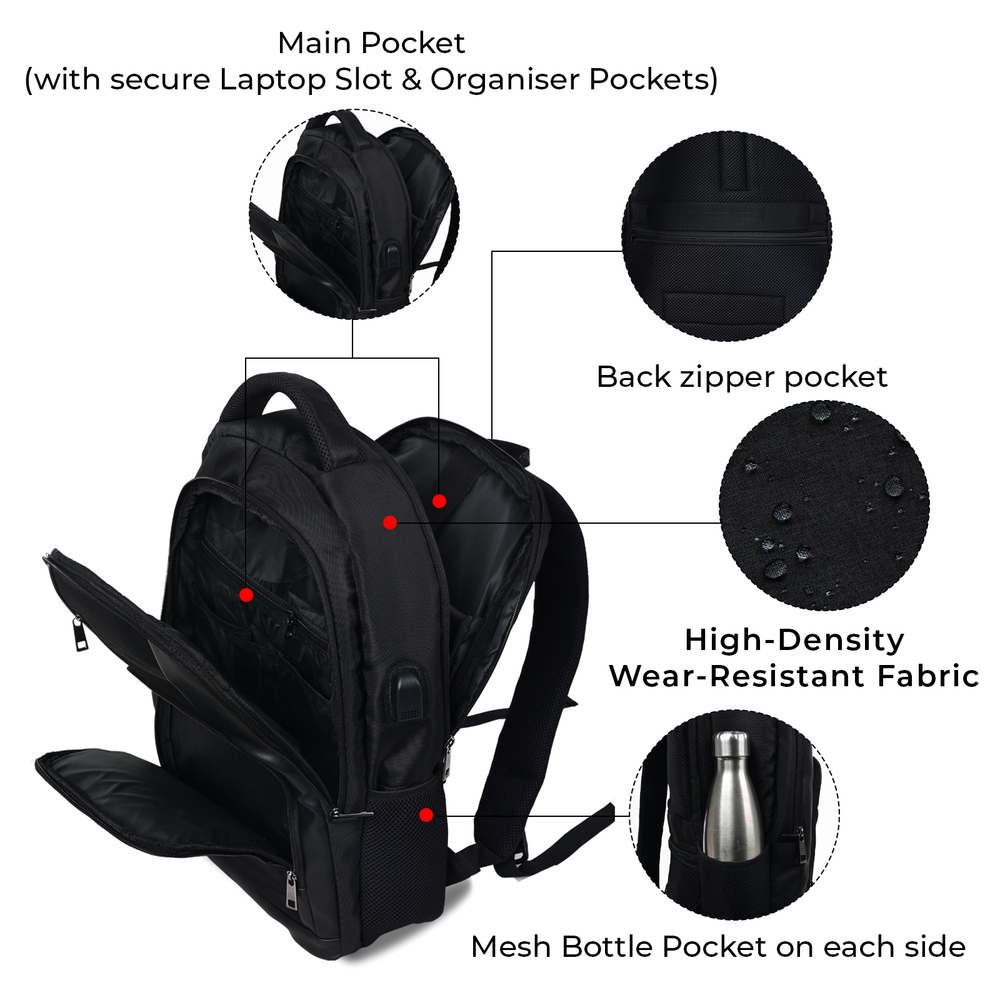 Anti Theft 15.6 inch Smart Tech Backpack