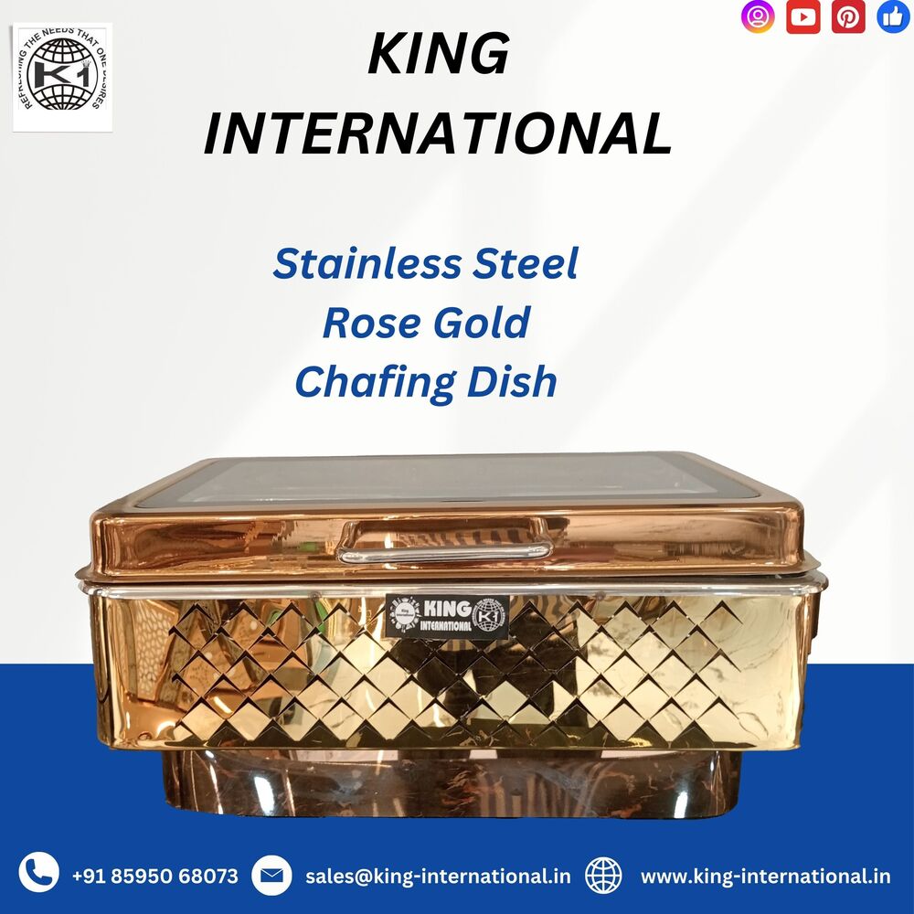 COPPER FINISH STAINLESS STEEL CHAFING DISH