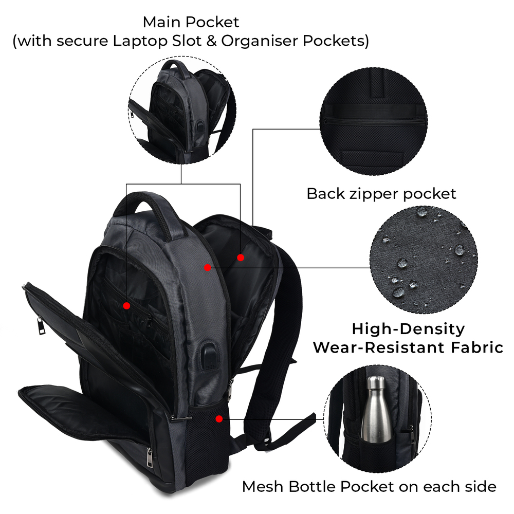 Anti Theft 15.6 inch Smart Tech Backpack