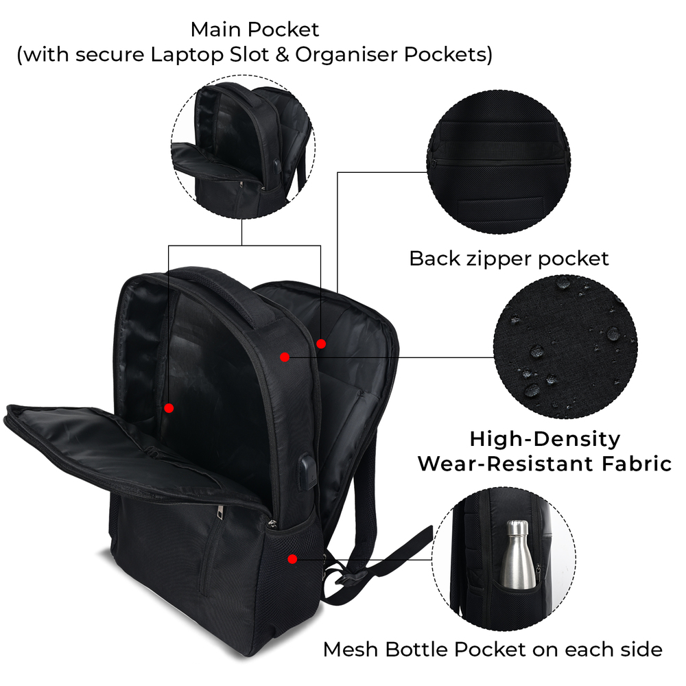 Anti Theft 15.6 inch Smart Tech Backpack