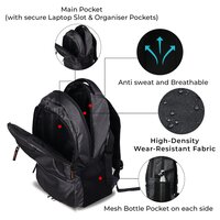 15.6 Inch Anti Theft Smart Tech Backpack Grey