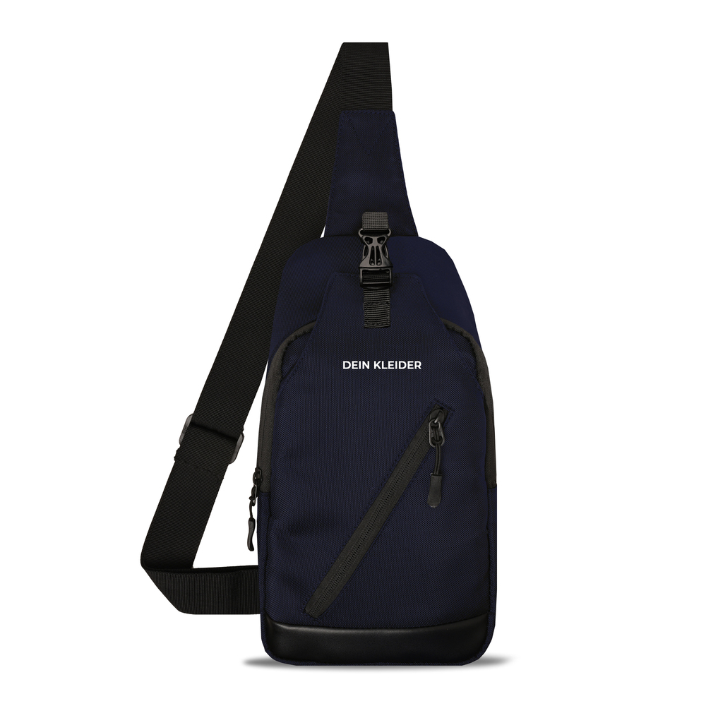 Urban Cross Crossbody Chest bag Shoulder Adjustable Strap100% Waterproof fabric Navy