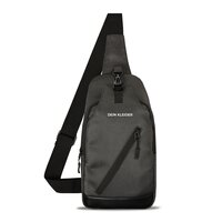 Urban Cross Crossbody Chest bag Shoulder Adjustable Strap100% Waterproof fabric Grey