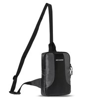 Modern Sleek Crossbody Sling Chest Bag Adjustable Strap Grey