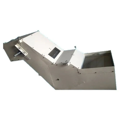 Rotary Drum Magnetic Chip Conveyor - Color: White