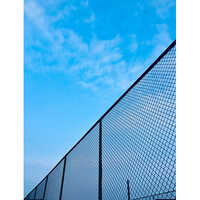 Welded Wire Mesh Panel Fencing - Iron Material, 10 Feet Height, 2x2 Inch Mesh Size, 16 Gauge Wire Thickness, 280 Gsm, Polished Finish | Silver Color, Security Purpose