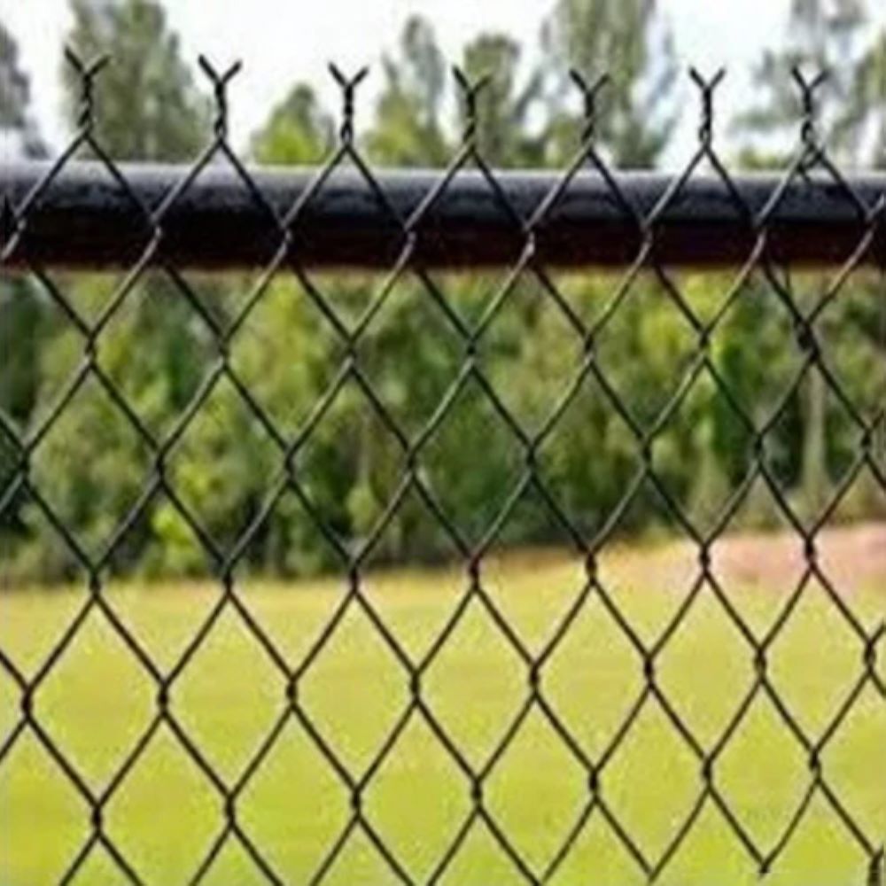 Galvanized Iron Chain Link Fencing - Color: Black