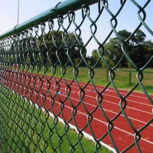 Pvc Coated Iron Chain Link Fence - Color: Green