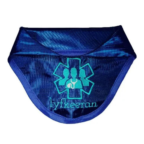 Radiation Protective Blue X Ray Lead Thyroid Shield - Material: Cotton