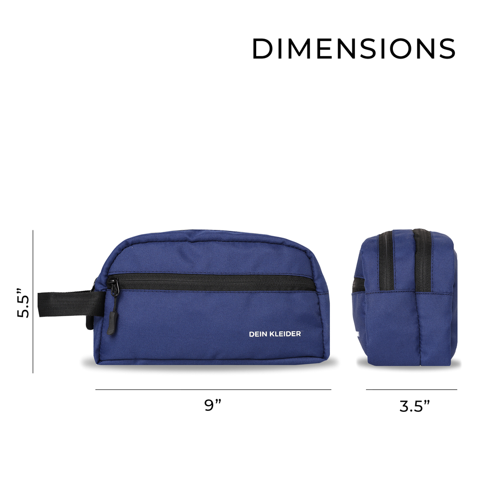 Toiletry Travel Bag Water Resistant for Men and Women Accessories Organizer Navy