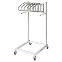 Ss Lead Apron Stand - Stainless Steel, Adjustable Height, Silver Finish | High-quality Design For Hospital Use