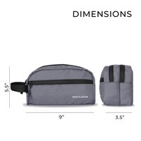 Toiletry Travel Bag Water Resistant for Men and Women Accessories Organizer Grey