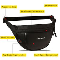 Vegan Waist Water Resistant Fanny Pack