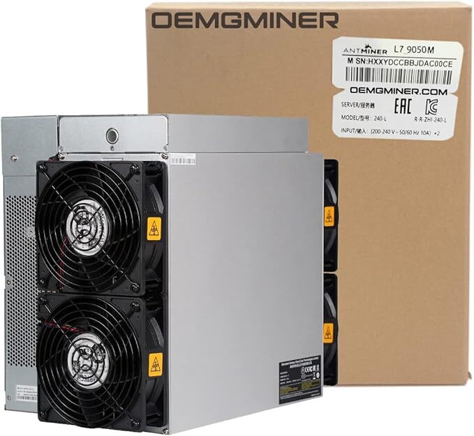 New   L7 9050M Doge  &  LTC   Mining Machine Bulit-in PSU Ship by OEMGMINER