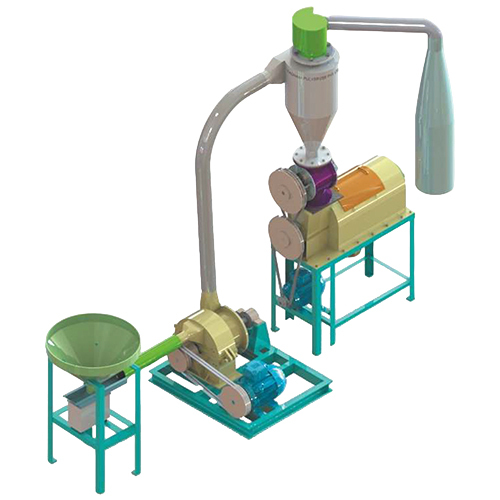 Semi Auto Spices Grinding Plant
