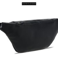Vegan Leather Waist Pack Midnight Black