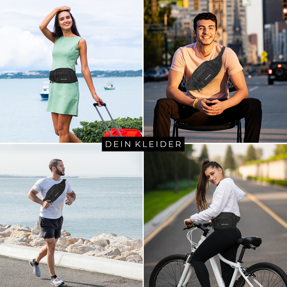 Venture Waist Fanny Pack Travel Handy Zip Pouch Money Phone Belt Sport Bum