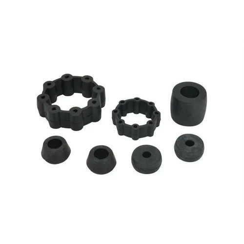 Coupling With Rubber Bush - Color: Black