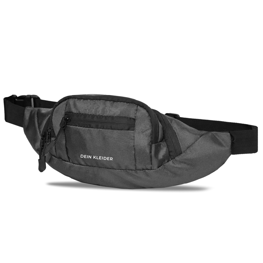 Venture Waist Fanny Pack Travel Handy Zip Pouch Money Phone Belt Sport Bum Grey