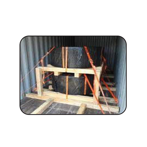 Container Lashing System With Wooden Chocking - Color: Orange