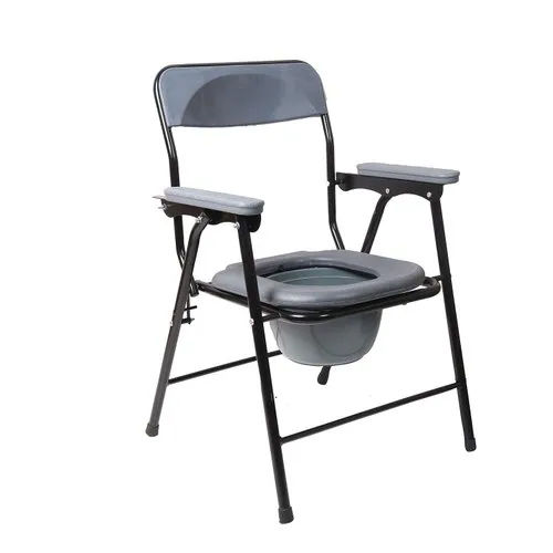 Iron Commode Chair - Color: Grey