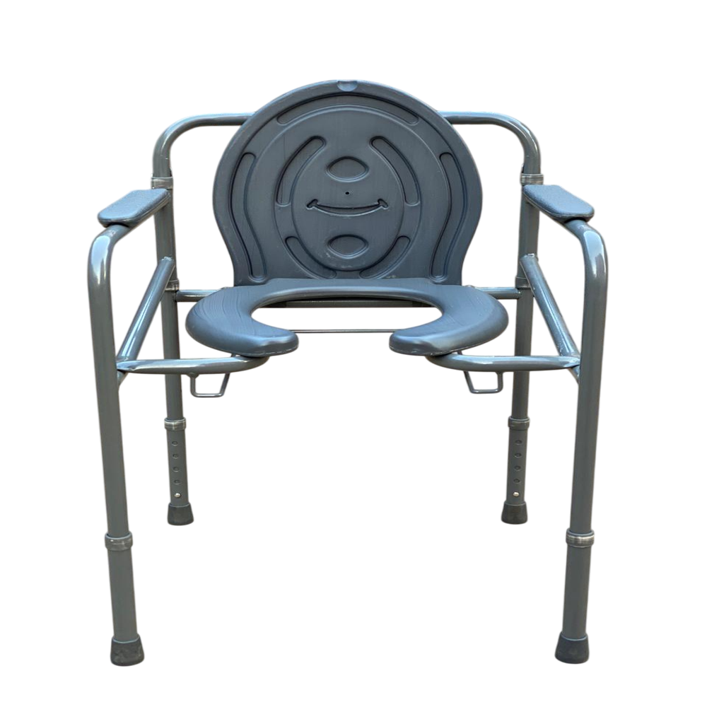 Height Adjustable Lightweight Commode Chair - Color: Green