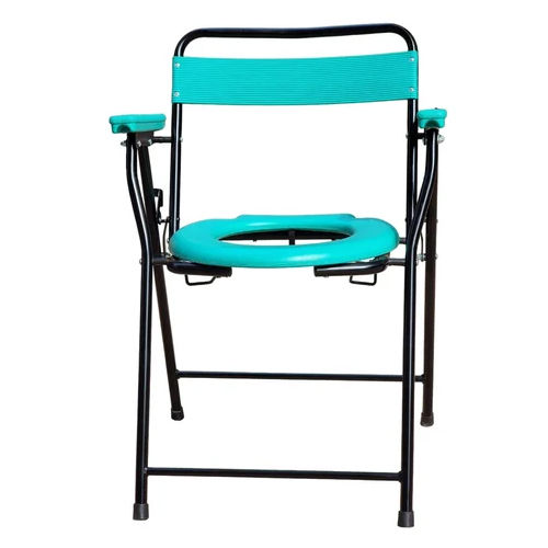 Foldable Commode Chair - Color: Green