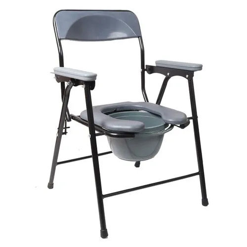 High Quality Folding Commode Chair - Color: Gray