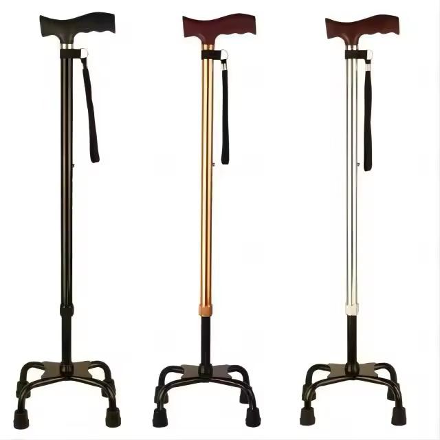 Quadripod Walking Stick - Material: Aluminum