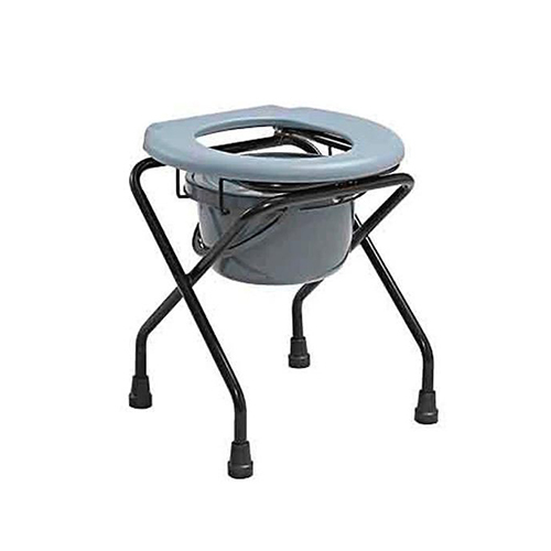 Grey Fiber Commode Stool