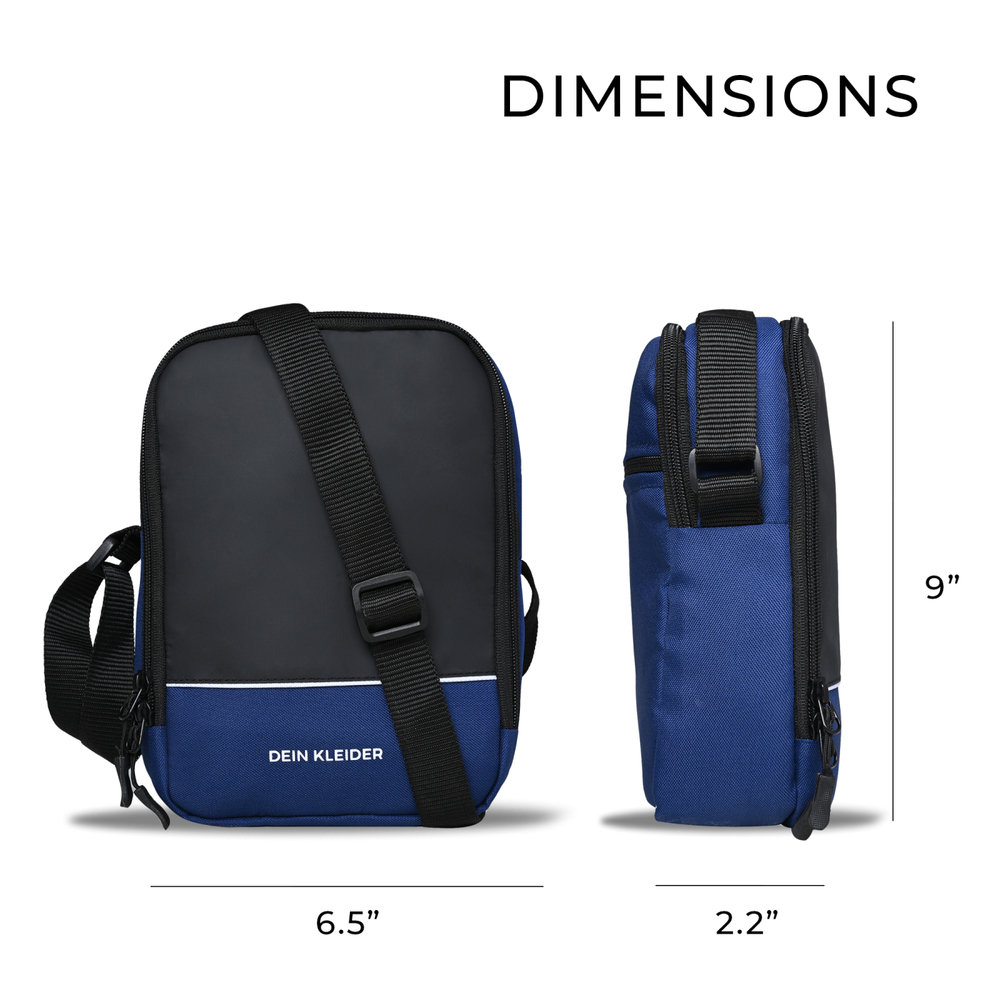 Urban Swing Cross Body Sling Travel Bag for Men And Women Navy Blue