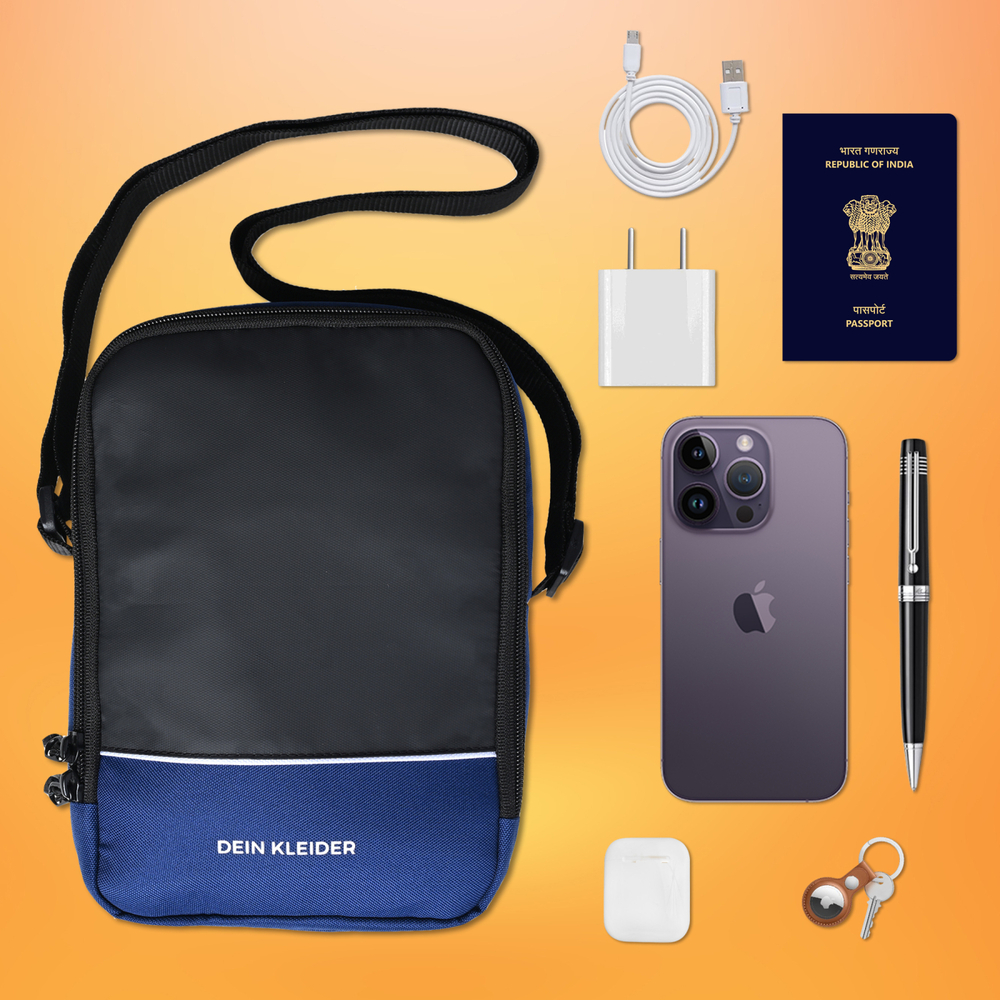 Urban Swing Cross Body Sling Travel Bag for Men And Women Navy Blue