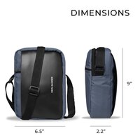 Flex Pack Cross Body Sling Messenger Travel Bag Grey
