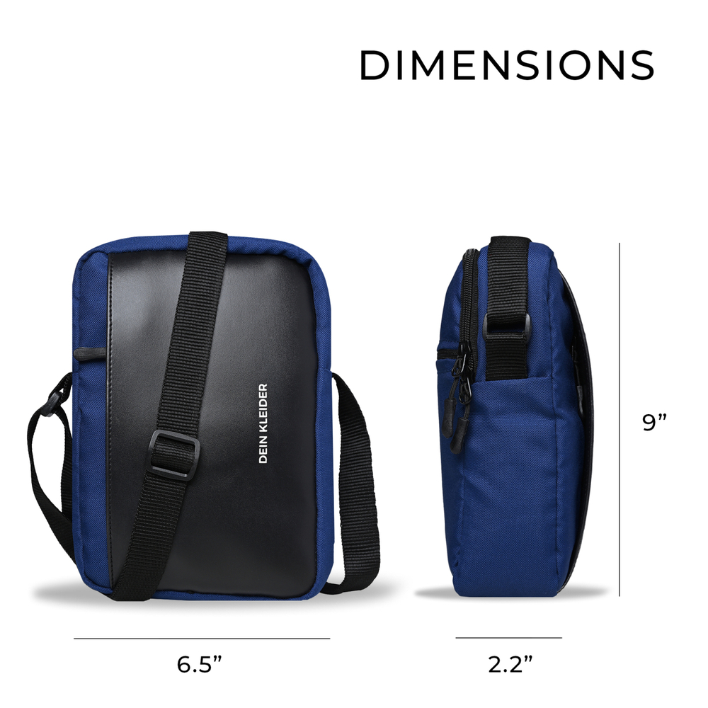 Flex Pack Cross Body Sling Messenger Travel Bag Navy Blue