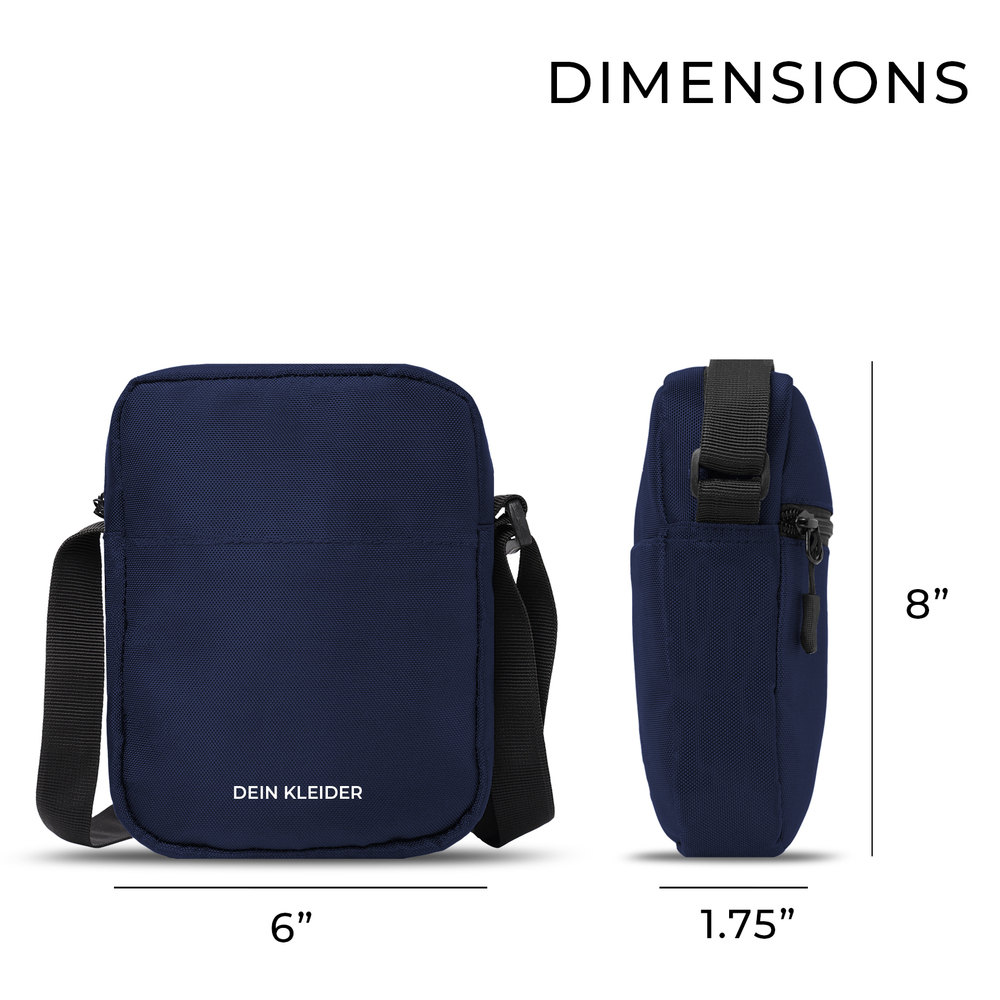 Mini Street crossbody messenger travel Sling Bag Navy