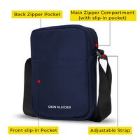 Mini Street crossbody messenger travel Sling Bag Navy