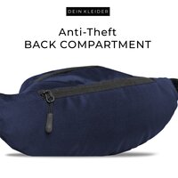Venture Waist Fanny Pack Travel Handy Zip Pouch Money Phone Belt Sport Bum Navy