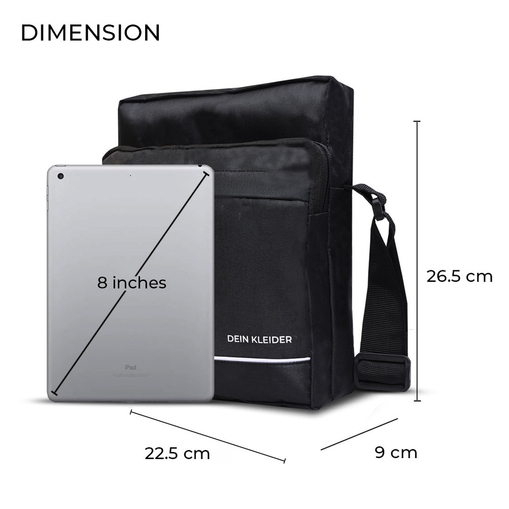Nylon Sling Cross Body Utility Travel Office Messenger one Side Shoulder Bag