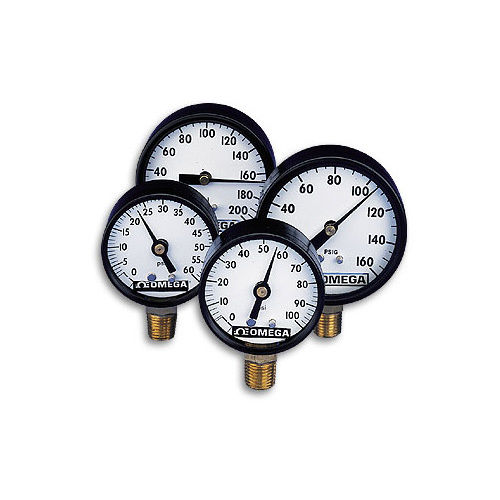 Analog Pressure Gauge - Color: Black