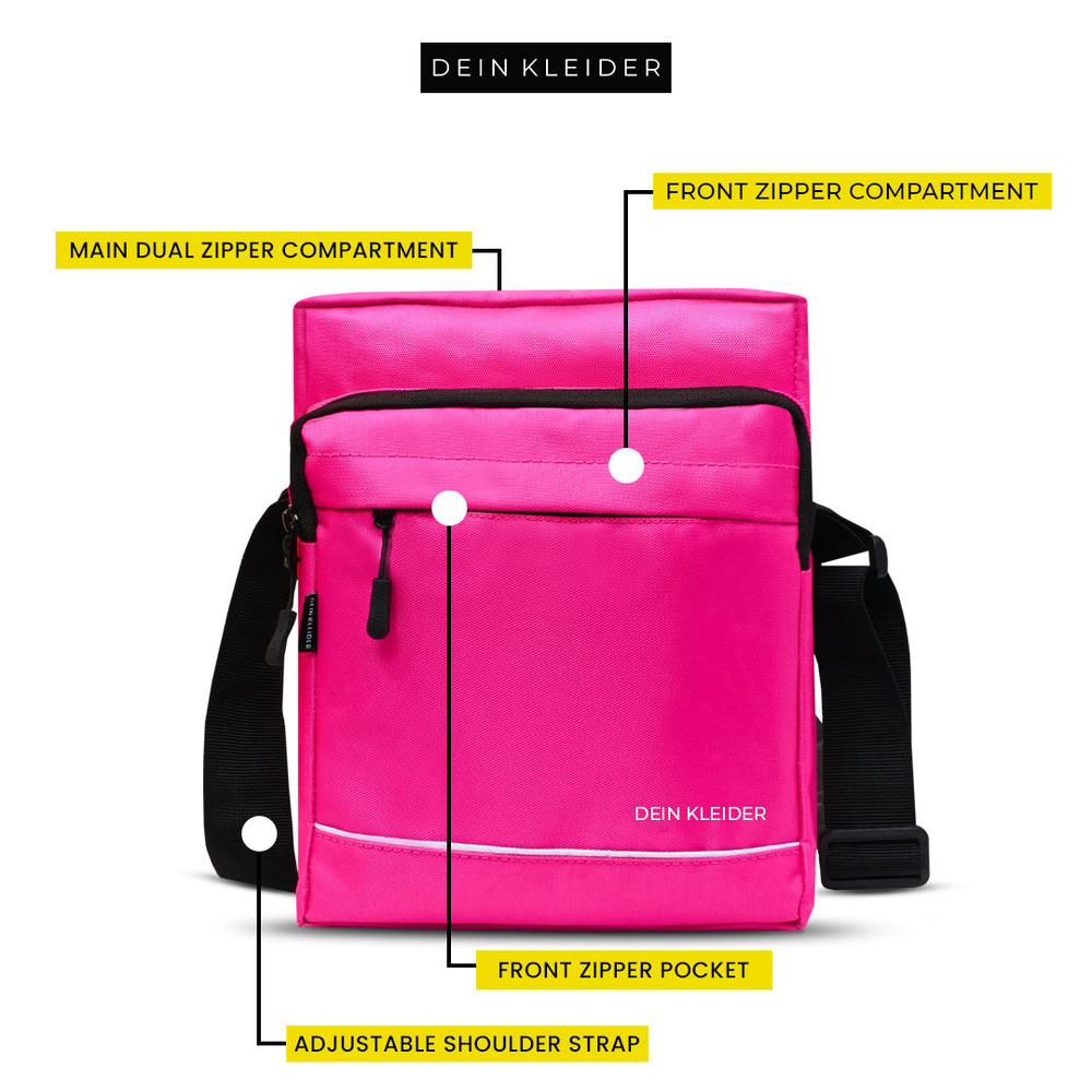Nylon Sling Cross Body Utility Travel Office Messenger one Side Shoulder Bag