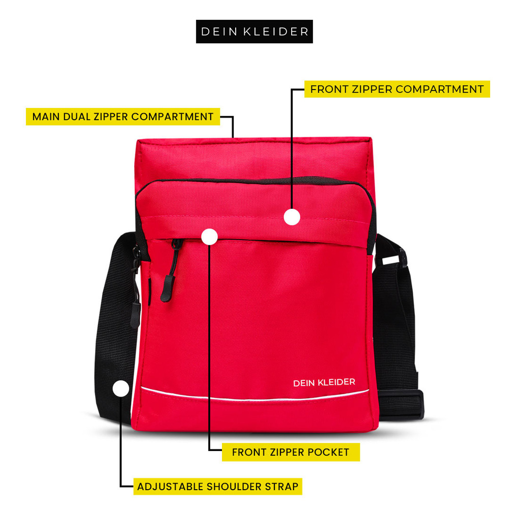 Nylon Sling Cross Body Utility Travel Office Messenger one Side Shoulder Bag