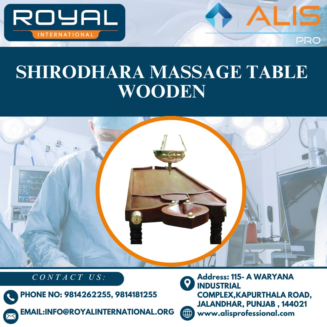 Shirodhara Massage Table Wooden