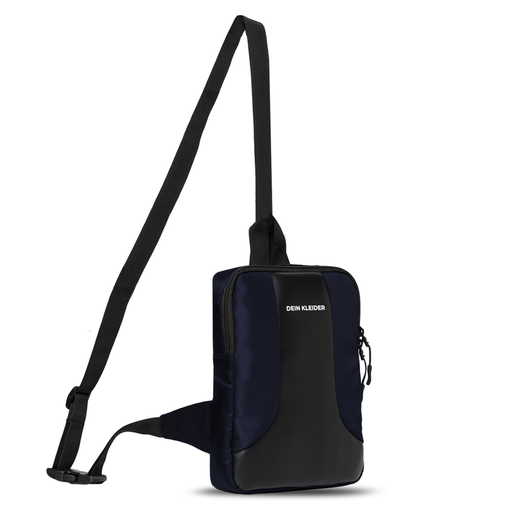Modern Sleek Crossbody Sling Chest Bag Adjustable Strap Navy