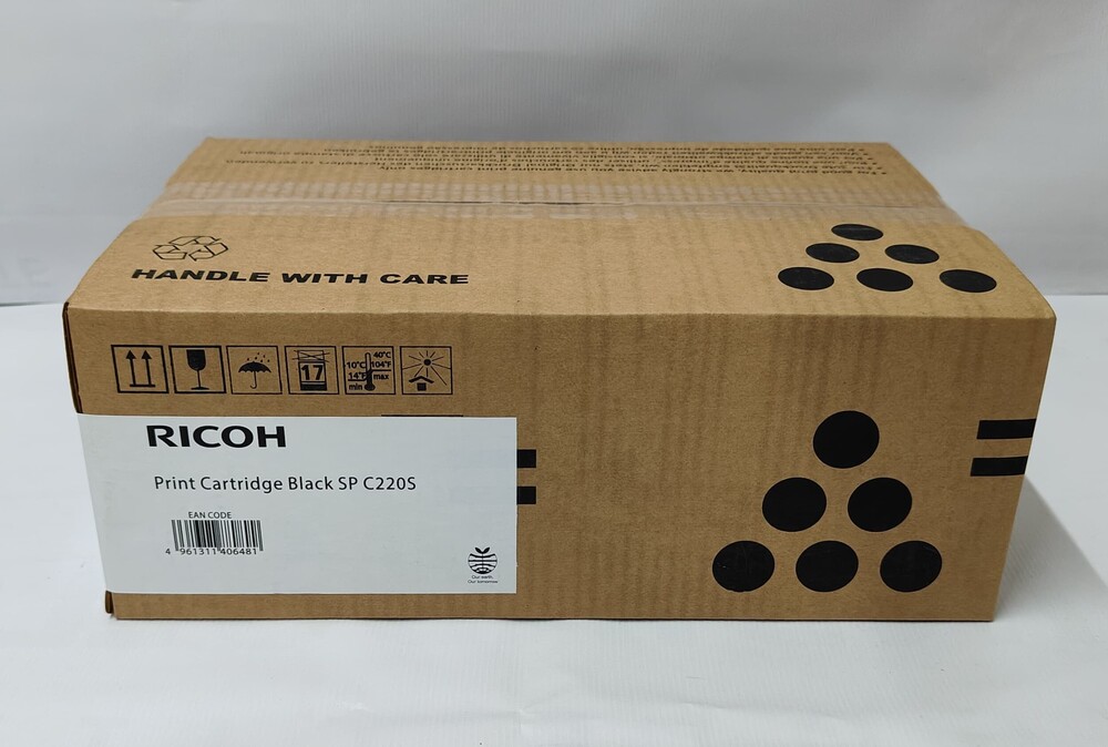 Ricoh Sp C220s Black Toner Cartridge - Print Technology: Laser