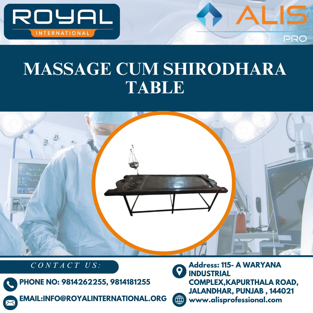 Massage Cum Shirodhara Table