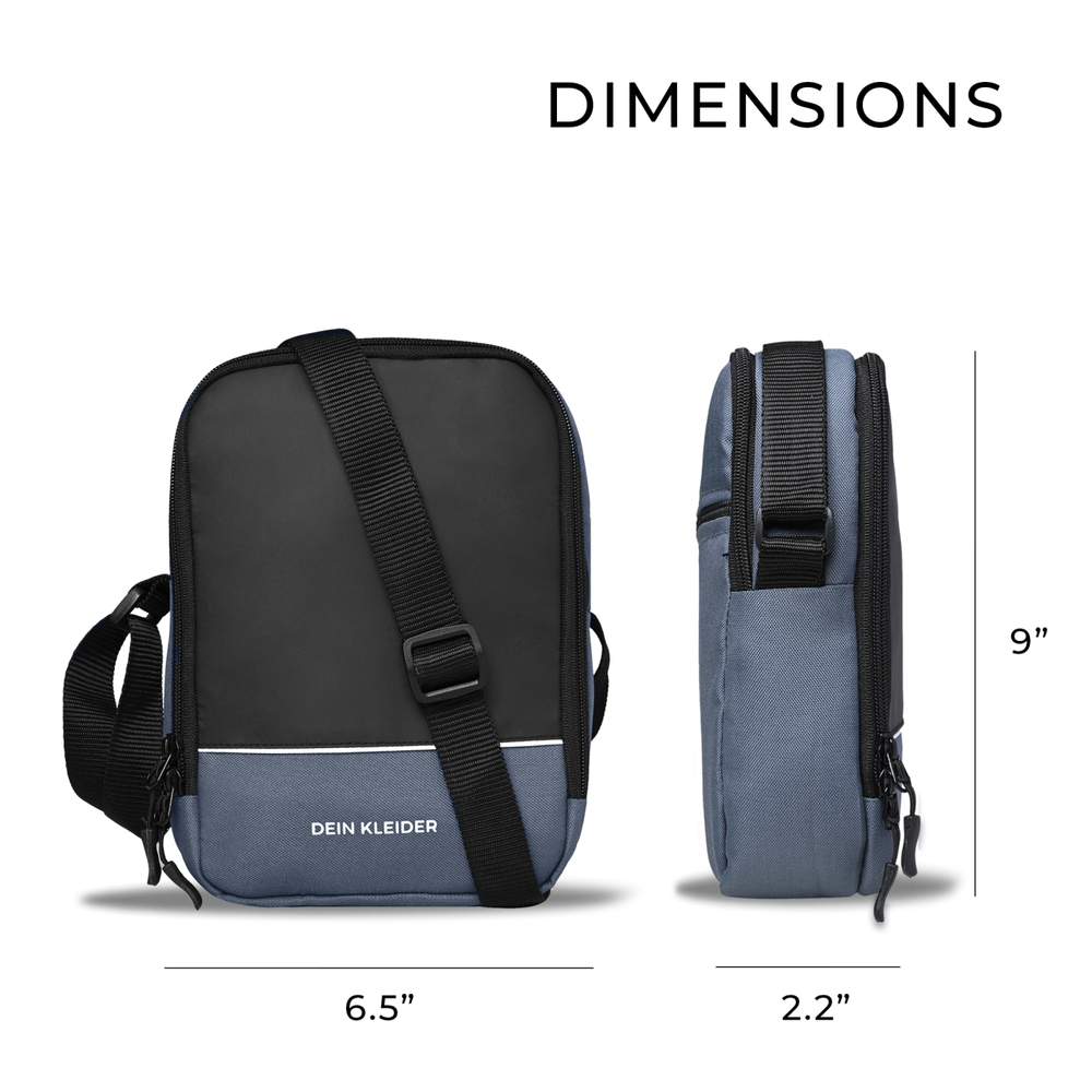 Urban Swing Cross Body Sling Travel Bag for Men And Women Grey