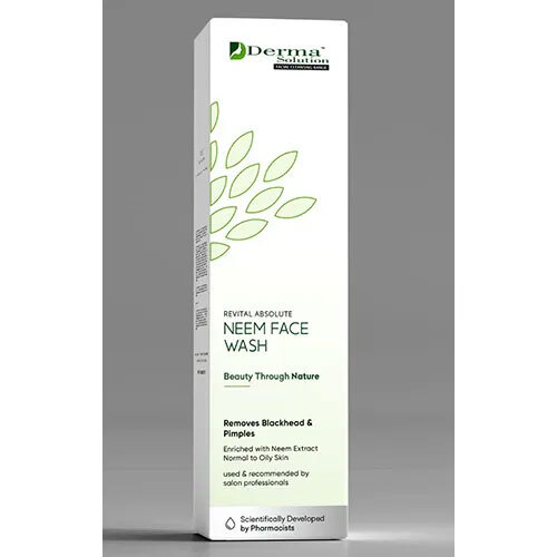Neem Face Wash - 1 Year Shelf Life | Natural Ingrediants For Gentle Cleansing Suitable For All Skin Types Deep Pore Cleanser