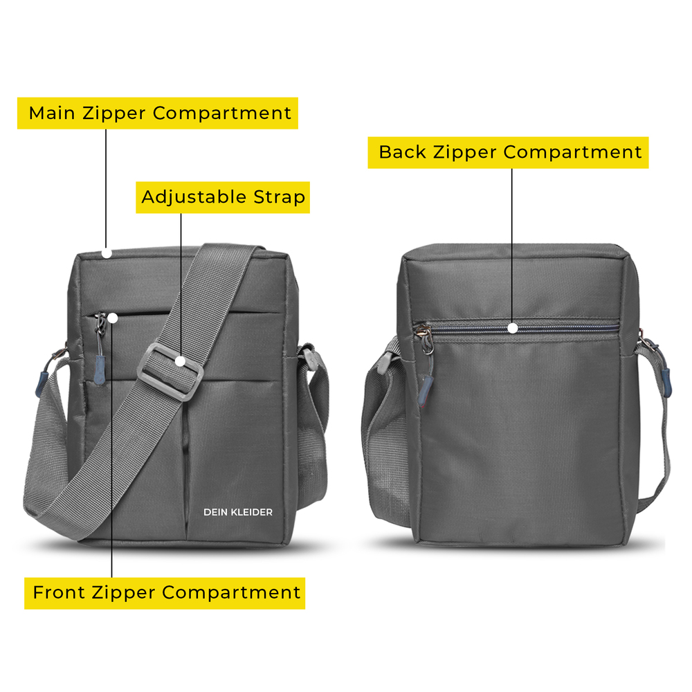 Cross Body Sling Bag Grey