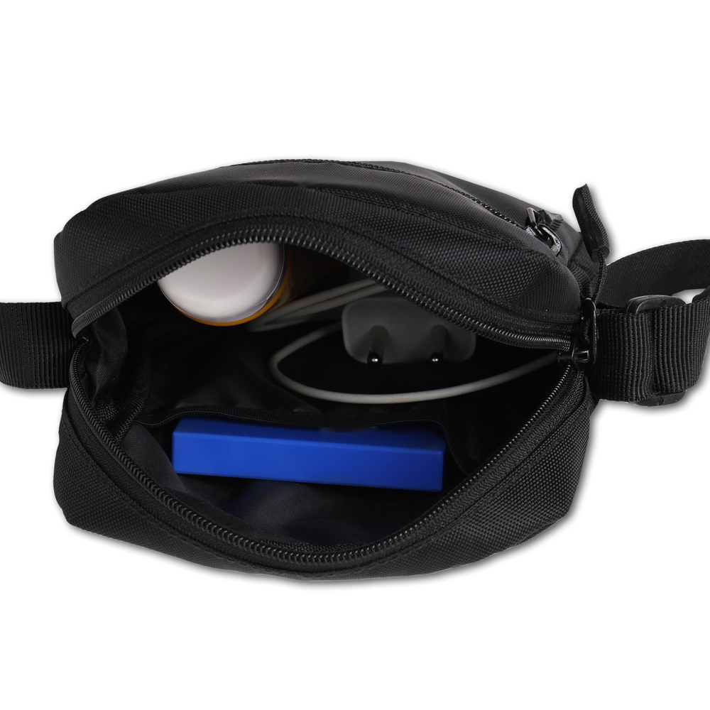 Mini Street crossbody messenger travel Sling Bag Black