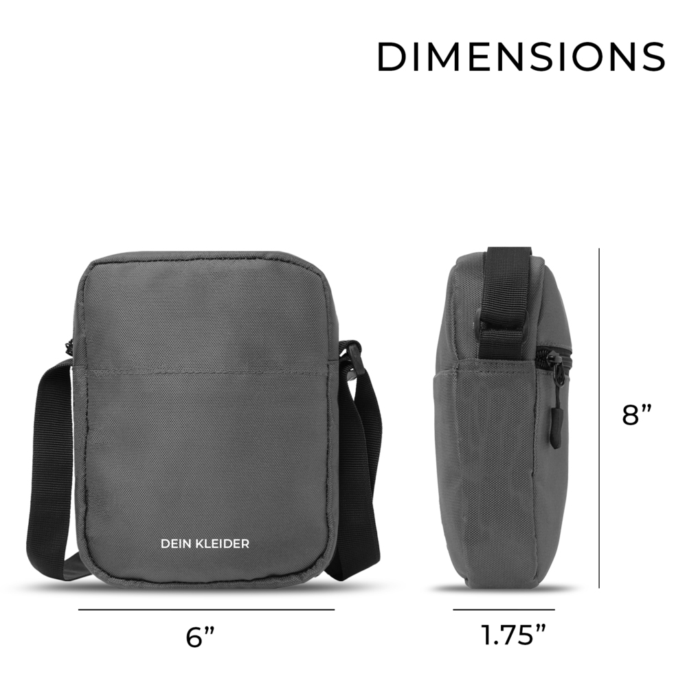 Mini Street crossbody messenger travel Sling Bag Grey